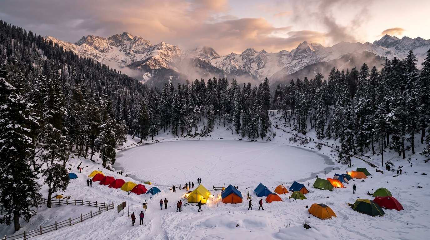 Kedarkantha Winter Summit Trek — View 1